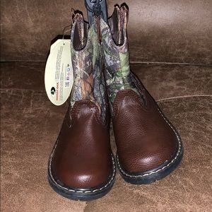 Boys Size 10 Faded Glory Mossy Oak Boots